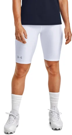 Under Armour Women's Softball Slider Shorts -DUCK Sporting Goods 1356906 White MODFRT