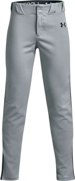 Under Armour Boys' Gameday Vanish Piped Baseball Pants 14 Under Armour Boys' Gameday Vanish Piped Baseball Pants -DUCK Sporting Goods 1367357 BaseballGreyNavy FRT