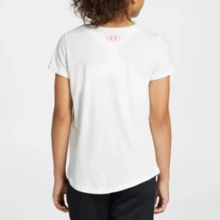 Under Armour Girls' Softball Galaxy Fill Short Sleeve T-Shirt -DUCK Sporting Goods 1370714 100 White MODBCK