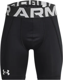 Under Armour Boys' Diamond Utility Slider Shorts 12 Under Armour Boys' Diamond Utility Slider Shorts -DUCK Sporting Goods 1375636 001 BlackHaloGray FRT