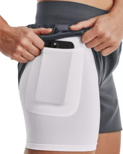 Under Armour Women's Softball 2-in-1 Shorts -DUCK Sporting Goods 1375662 Grey MODDET