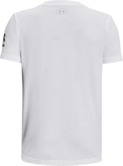Under Armour Boys' Freedom Icon Baseball T-Shirt -DUCK Sporting Goods 1377688 100 WhiteModGray BCK