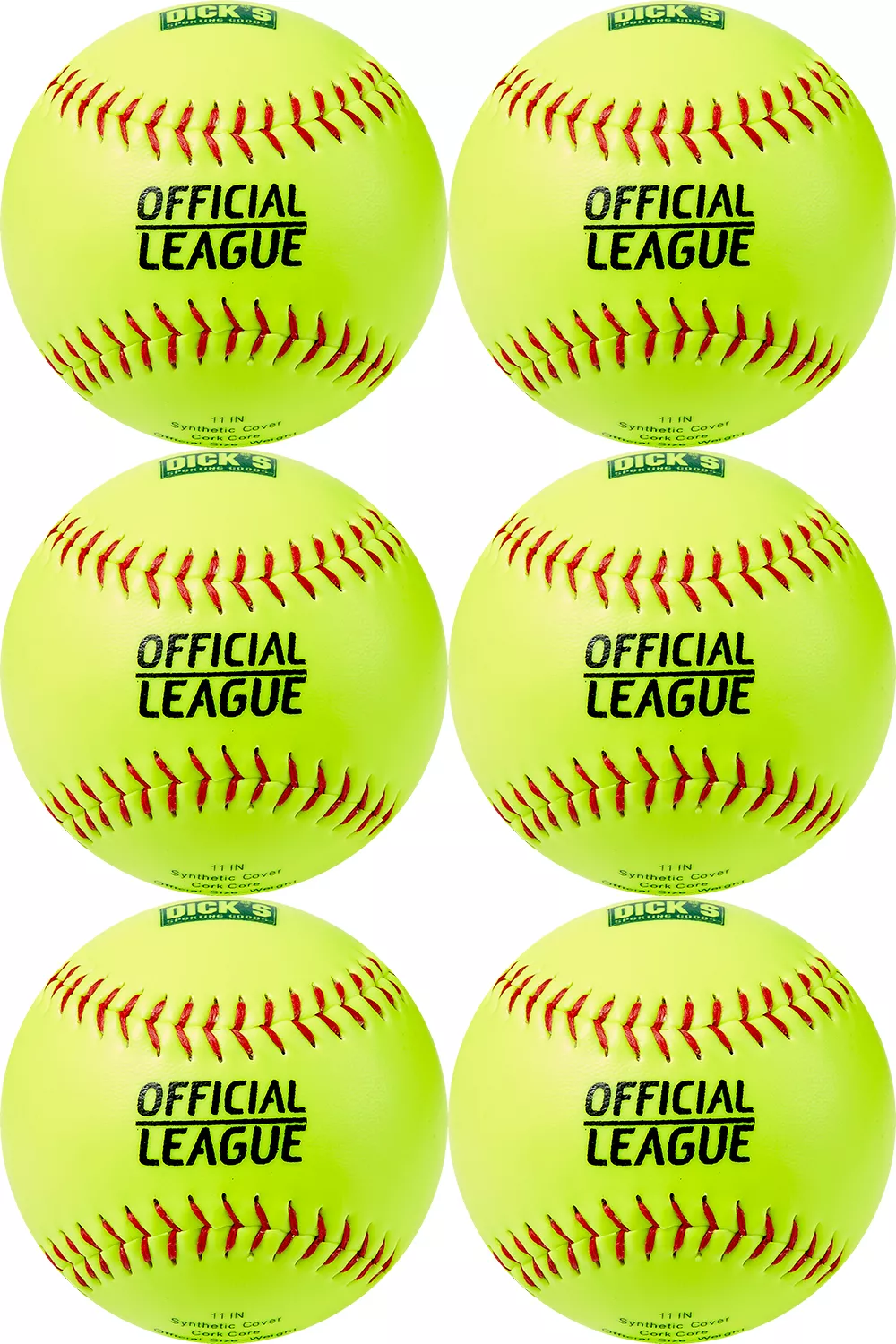 DICK'S Sporting Goods 11'' Practice Softballs – 6 Pack 3 DICK'S Sporting Goods 11'' Practice Softballs – 6 Pack