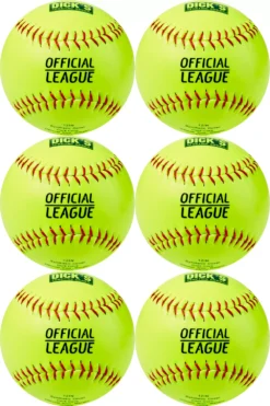 DICK'S Sporting Goods 12'' Slowpitch Practice Softballs – 6 Pack