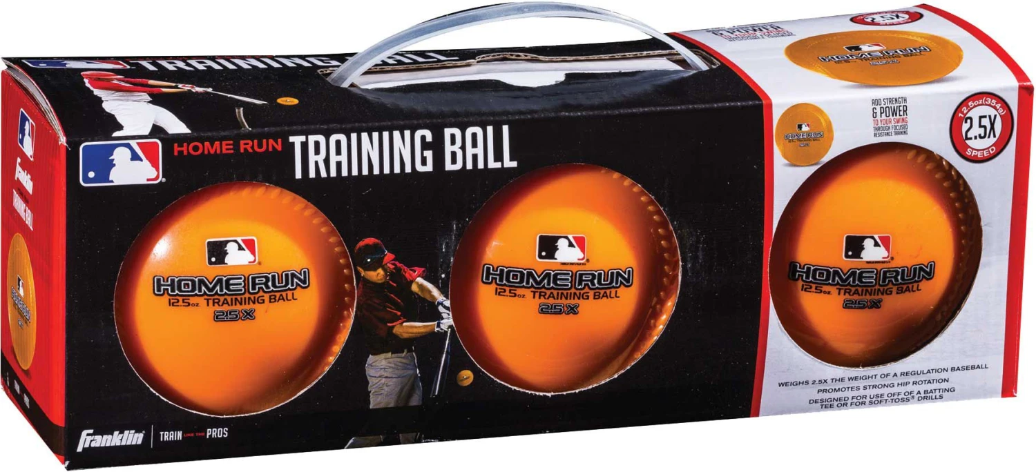 Franklin 12.5oz. Home Run Training Balls – 3 Pack 3 Franklin 12.5oz. Home Run Training Balls – 3 Pack