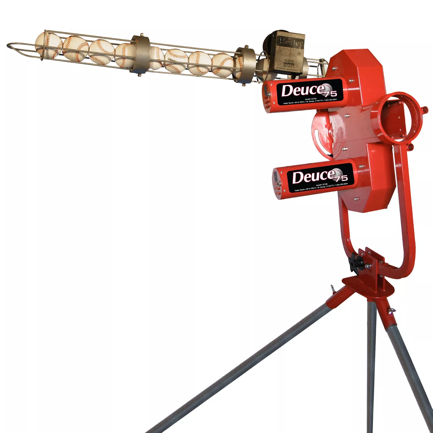 Heater Deuce Pitching Machine With Ball Feeder 3 Heater Deuce Pitching Machine With Ball Feeder