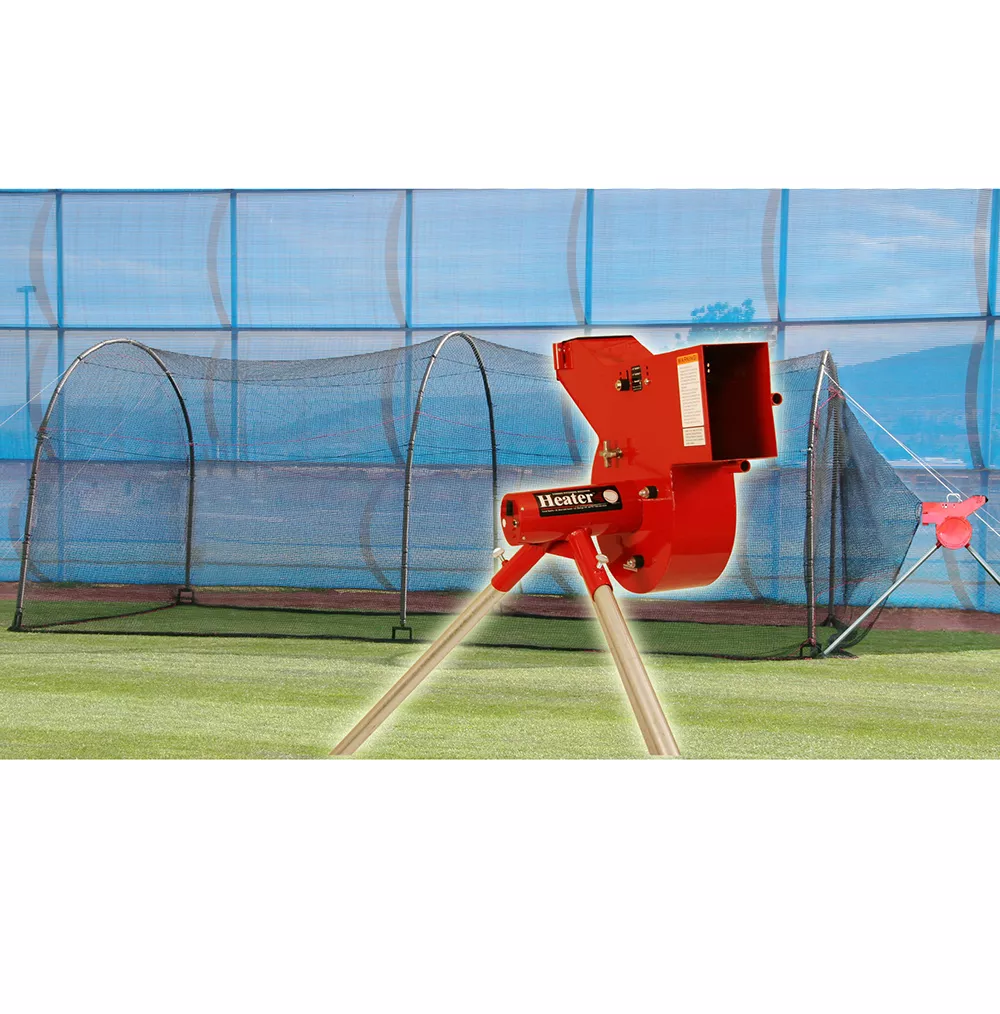 Heater Combo Pitching Machine & Xtender 24' Batting Cage 3 Heater Combo Pitching Machine & Xtender 24' Batting Cage
