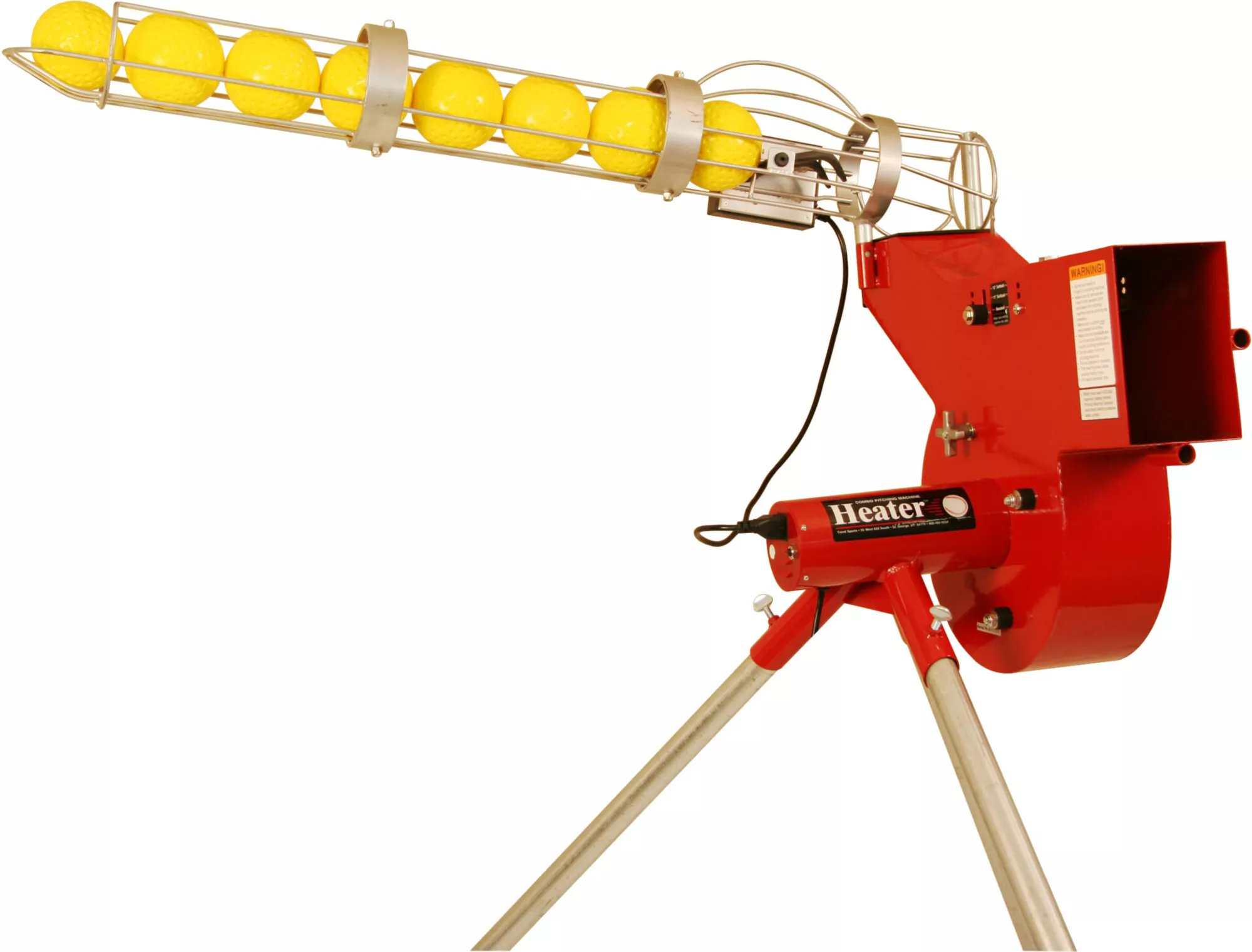 Heater Baseball/Softball Combo Pitching Machine W/ Feeder 3 Heater Baseball/Softball Combo Pitching Machine W/ Feeder