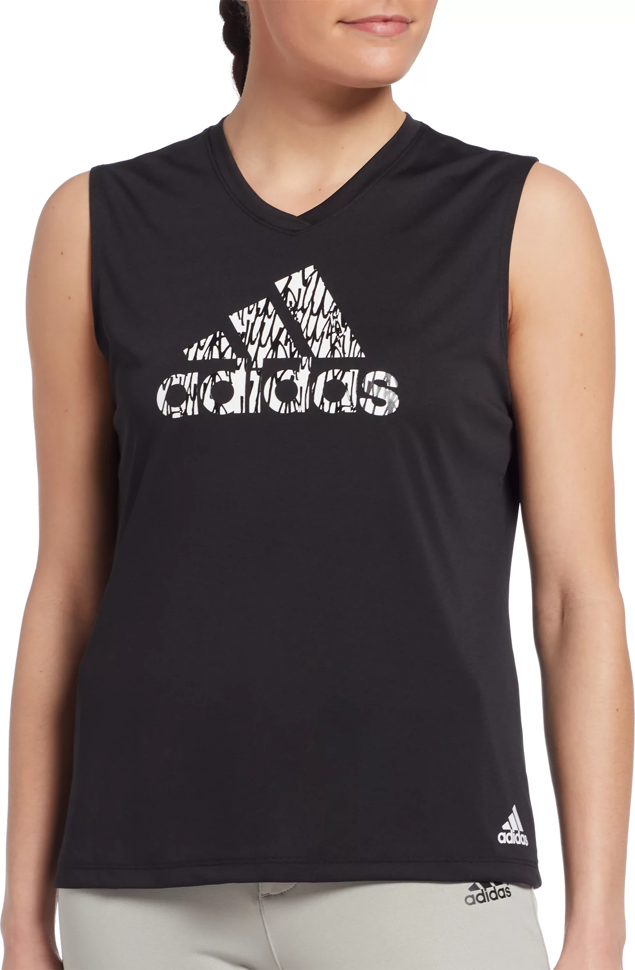 Adidas Women's Sleeveless Softball Graphic T-Shirt 3 Adidas Women's Sleeveless Softball Graphic T-Shirt