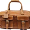 Rawlings Frankie 19'' Leather Duffle Bag 2 Rawlings Frankie 19'' Leather Duffle Bag -DUCK Sporting Goods 19RAWUFRNKS19DFFLMSC Cognac