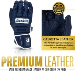 Franklin Adult CFX PRT Pro Batting Gloves -DUCK Sporting Goods 20683F Navy DET alt2