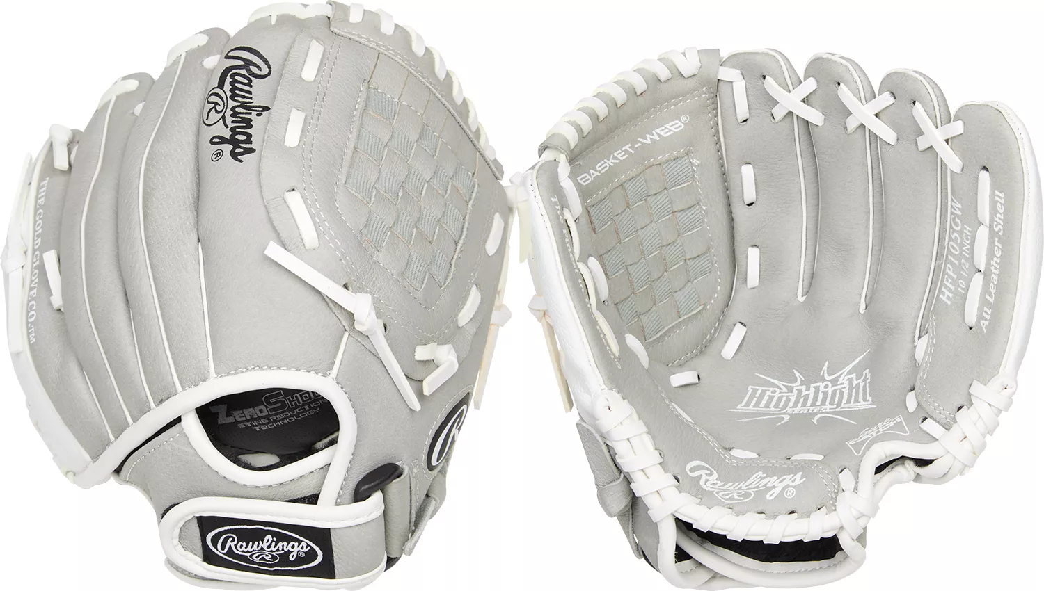 Rawlings 10.5'' Girls' Highlight Series Softball Glove 3 Rawlings 10.5'' Girls' Highlight Series Softball Glove