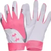Under Armour Girls' Radar Softball Batting Gloves -DUCK Sporting Goods 20UARGGRLSRDR20XXBAS Pink