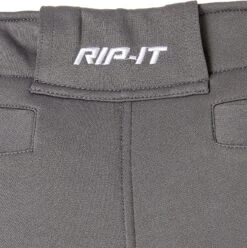 RIP-IT Girls' 4-Way Stretch Pro Softball Pants 15 RIP-IT Girls' 4-Way Stretch Pro Softball Pants -DUCK Sporting Goods 211000 030 Charcoal DET alt1