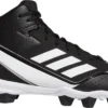 Adidas Men's Icon 7 Mid MD Baseball Cleats -DUCK Sporting Goods 21ADIACN7MDMDBLKWCLT Black White