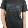 Baseballism Women's "She Answers Them" Warm-Up T-Shirt -DUCK Sporting Goods 21BLLWSHNSWRSTHMWBBA Black
