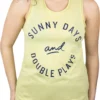Baseballism Women's "Sunny Days & Double Plays" Aya Tank Top 2 Baseballism Women's "Sunny Days & Double Plays" Aya Tank Top -DUCK Sporting Goods 21BLLWSNNYDYSWTNKBBA Yellow