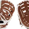 Easton 12.5'' Natural Series Fastpitch First Base Mitt 2 Easton 12.5'' Natural Series Fastpitch First Base Mitt -DUCK Sporting Goods 21ETSWNTRLFP1251BBAS Brown White