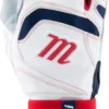 Marucci Adult Signature Full Wrap Batting Gloves -DUCK Sporting Goods 21MCCMSGNTRFLLWRPBTG Red White Navy