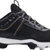 Under Armour Women's Glyde RM Softball Cleats 2 Under Armour Women's Glyde RM Softball Cleats -DUCK Sporting Goods 21UARAGLYDRMBLKWHCLT Black White