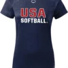 EvoShield Women's USA Softball T-Shirt 1 EvoShield Women's USA Softball T-Shirt -DUCK Sporting Goods 22EVSWWMNSSSFTBLLBBAA Navy