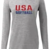 EvoShield Women's USA Softball Long Sleeve Shirt 1 EvoShield Women's USA Softball Long Sleeve Shirt -DUCK Sporting Goods 22EVSWWMNSSSFTBLLBBA Charcoal Grey