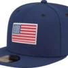 New Era Adult USA Flag 59Fifty Fitted Hat -DUCK Sporting Goods 22NEWADT5950SFLGNBBA Navy Camo