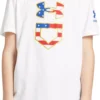 Under Armour Boys' Freedom Icon Baseball T-Shirt 2 Under Armour Boys' Freedom Icon Baseball T-Shirt -DUCK Sporting Goods 22UARBBFRDMCNSSTFBBA White Mod Gray