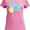 Under Armour Girls' Softball Sticker Short Sleeve Shirt 1 Under Armour Girls' Softball Sticker Short Sleeve Shirt -DUCK Sporting Goods 22UARGSFTBLLSTCKRBBA Flamingo