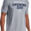 Under Armour Men's Baseball Opening Day T-Shirt -DUCK Sporting Goods 22UARMMBSBLPNNGDYBBA Gray White