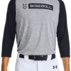 Under Armour Men's Utility 3/4 Sleeve Shirt 2 Under Armour Men's Utility 3/4 Sleeve Shirt -DUCK Sporting Goods 22UARMMTLTY34SHRTBBA Charcoal Hthr Grey Black