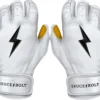 Bruce Bolt Youth Short Cuff Gold Palm Batting Gloves 2 Bruce Bolt Youth Short Cuff Gold Palm Batting Gloves -DUCK Sporting Goods 22XRABBBYTHSHRTCFBAS White