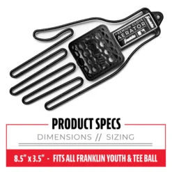 Franklin Youth MLB Batting Glove Aerator -DUCK Sporting Goods 23575 NOCOLOR TEC