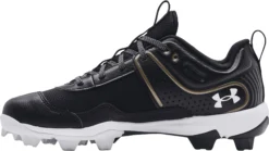 Under Armour Women's Glyde RM Softball Cleats 8 Under Armour Women's Glyde RM Softball Cleats -DUCK Sporting Goods 3024330 001 BlackWhite INS