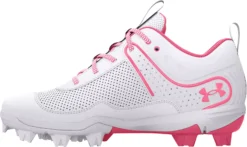Under Armour Kids' Glyde RM Softball Cleats -DUCK Sporting Goods 3024331 101 WhiteWhite INS