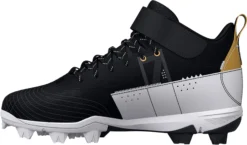 Under Armour Men's Harper 7 RM Baseball Cleats -DUCK Sporting Goods 3025587 001 BlackWhite INS