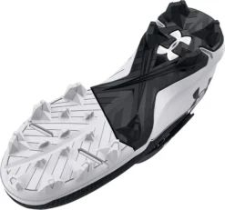 Under Armour Men's Harper 7 RM Baseball Cleats -DUCK Sporting Goods 3025587 001 BlackWhite SOLE