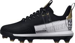 Under Armour Kids' Harper 7 TPU Baseball Cleats -DUCK Sporting Goods 3025596 001 BlackWhite INS