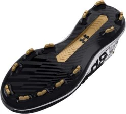 Under Armour Kids' Harper 7 TPU Baseball Cleats -DUCK Sporting Goods 3025596 001 BlackWhite SOLE