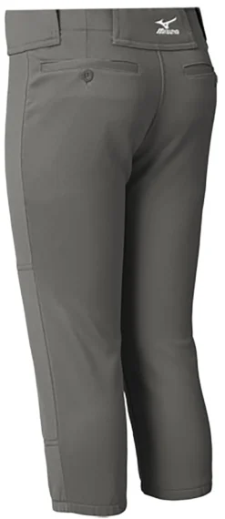 Mizuno Girls' Belted Softball Pants 14 Mizuno Girls' Belted Softball Pants -DUCK Sporting Goods 350462 3Y3Y DarkCharcoal BCKL