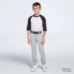 Mizuno Boys' Select Pro Baseball Pants -DUCK Sporting Goods 350595 Grey MODFRT