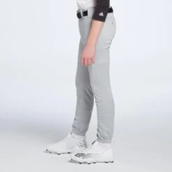 Mizuno Boys' Select Pro Baseball Pants -DUCK Sporting Goods 350595 Grey MODL alt3