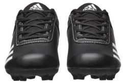 Adidas Kids' Rundown TPU Baseball Cleats -DUCK Sporting Goods ABBC21 BLK BlackWhite TOE