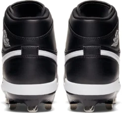 Nike Men's Jordan 1 Retro Metal High Baseball Cleats -DUCK Sporting Goods AV5355 001Z BlackWhite BCK