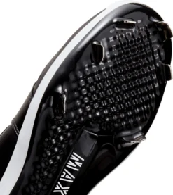 Nike Men's Jordan 1 Retro Metal High Baseball Cleats -DUCK Sporting Goods AV5355 001Z BlackWhite DET