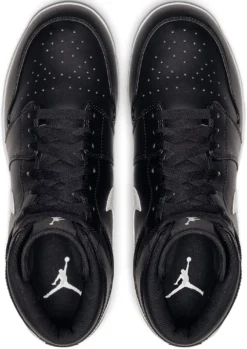 Nike Men's Jordan 1 Retro Metal High Baseball Cleats -DUCK Sporting Goods AV5355 001Z BlackWhite TOP alt1