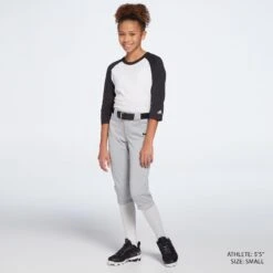 Nike Girls' Vapor Select Softball Pants -DUCK Sporting Goods AV6833 052 TmBlueGreyTmBlack MODFRT