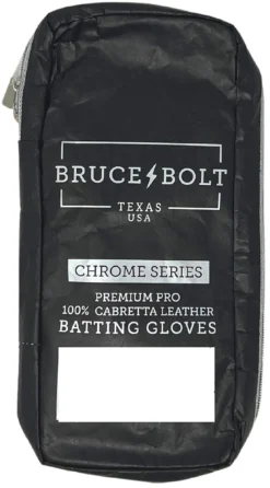 Bruce Bolt Youth Long Cuff Chrome Batting Gloves -DUCK Sporting Goods BB LC CHW Y BBLCCHRWYL White DET