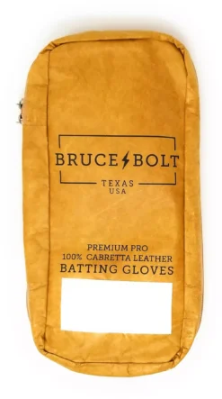 Bruce Bolt Adult Short Cuff Gold Palm Batting Gloves -DUCK Sporting Goods BB SC GRNG L Green DET