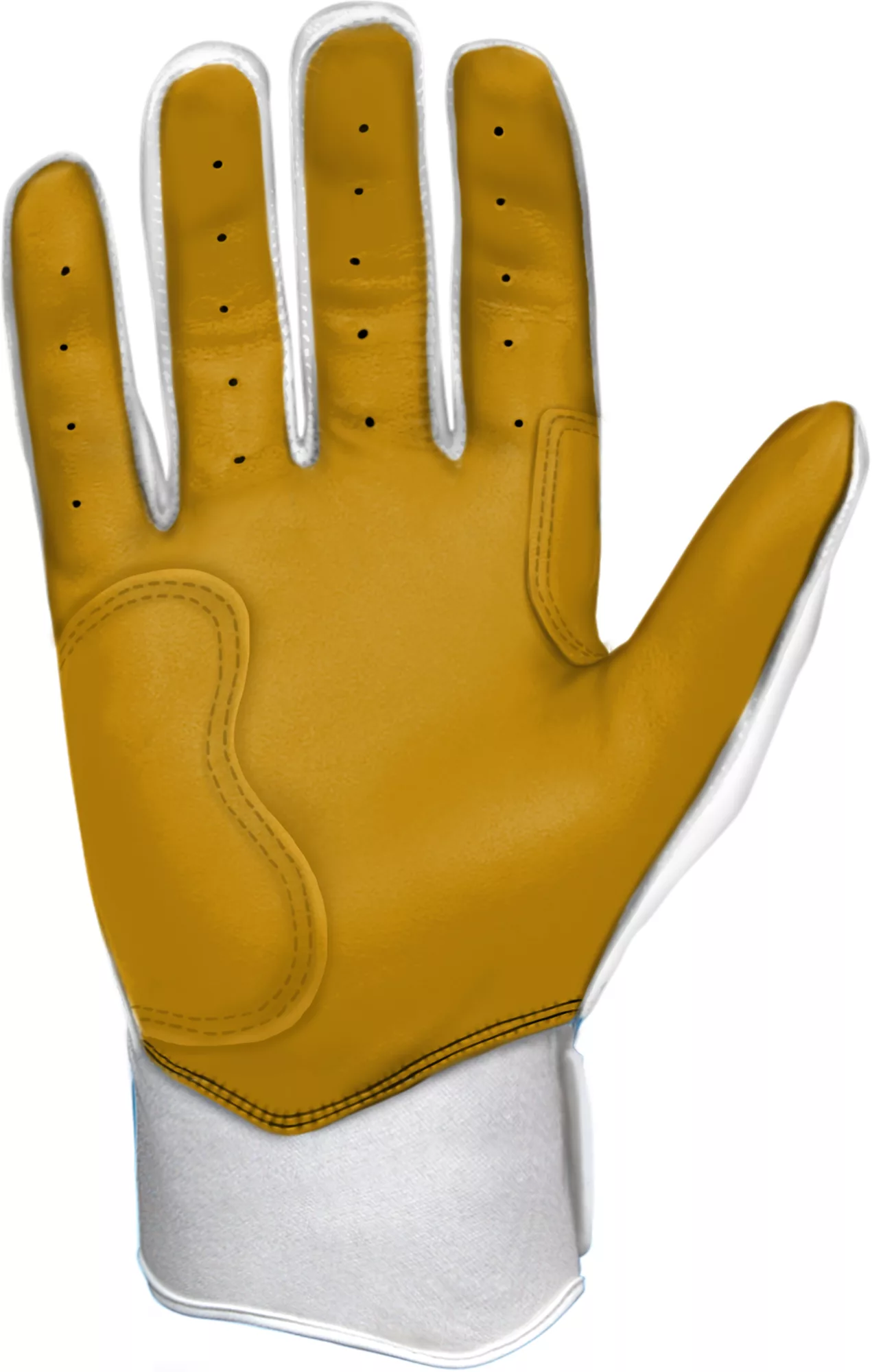Bruce Bolt Youth Short Cuff Gold Palm Batting Gloves 4 Bruce Bolt Youth Short Cuff Gold Palm Batting Gloves - Image 2